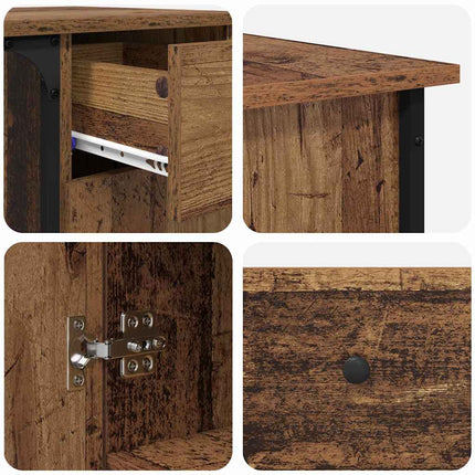 Bureau Bois Ancien 141 x 141 x 75 cm Bois d'ingénierie