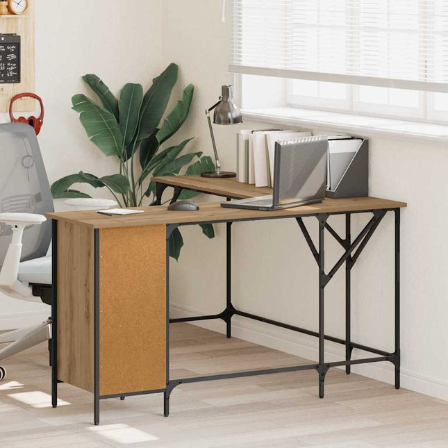 Bureau Chêne artisanal 141 x 141 x 75 cm Bois d'ingénierie