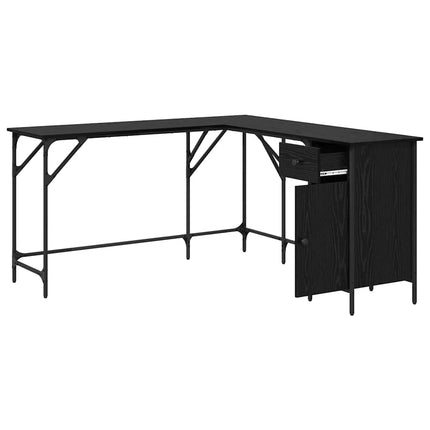 Bureau Chêne noir 141 x 141 x 75 cm Bois d'ingénierie