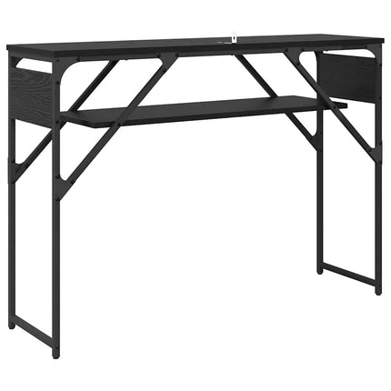 Tableconsole 105X30X75Cm Bois D'ingénierie Chêne noir 105 cm