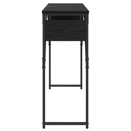 Tableconsole 105X30X75Cm Bois D'ingénierie Chêne noir 105 cm