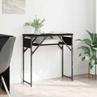 Tableconsole 75X30X75Cm Bois D'ingénierie Chêne noir 75 cm
