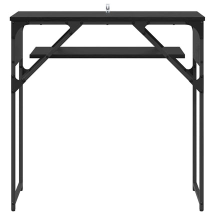 Tableconsole 75X30X75Cm Bois D'ingénierie Chêne noir 75 cm
