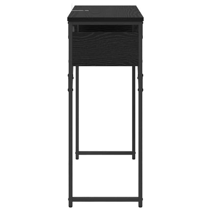 Tableconsole 75X30X75Cm Bois D'ingénierie Chêne noir 75 cm
