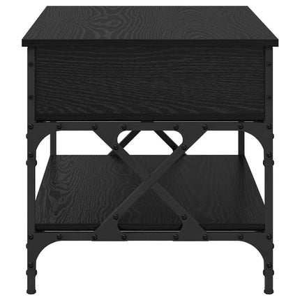 Table Basse 70X50X50Cm Bois D'ingénierie Chêne noir 70 cm