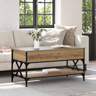 Table Basse 100 X 50 X 50 Cm Bois D'ingénierie chêne artisanal 100 cm