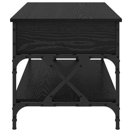 Table Basse 100 X 50 X 50 Cm Bois D'ingénierie Chêne noir 100 cm