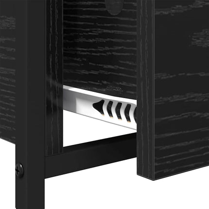 Table Basse 70 X 50 X 50 Cm Bois D'ingénierie Chêne noir 70 cm