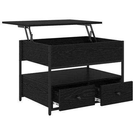 Table Basse 70 X 50 X 50 Cm Bois D'ingénierie Chêne noir 70 cm