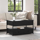 Table Basse 85 X 50 X 50 Cm Bois D'ingénierie Chêne noir 85 cm