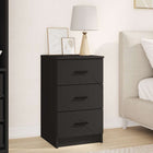 Cabinet de chevet Noir 38 x 38 x 66 cm Bois d'ingénierie