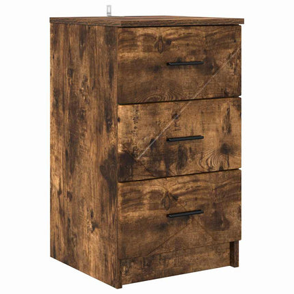 Cabinet de chevet Chêne fumé 38 x 38 x 66 cm Bois d'ingénierie