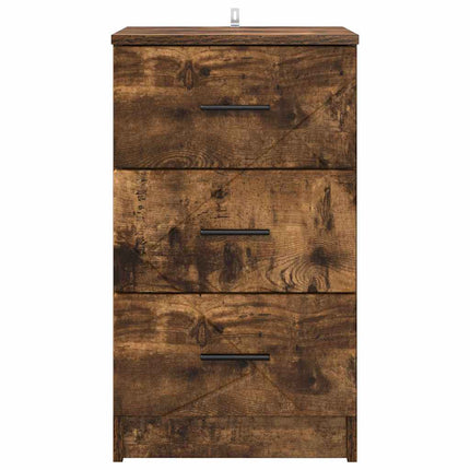 Cabinet de chevet Chêne fumé 38 x 38 x 66 cm Bois d'ingénierie