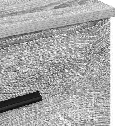 Cabinet de chevet Sonoma gris 38 x 38 x 66 cm Bois d'ingénierie