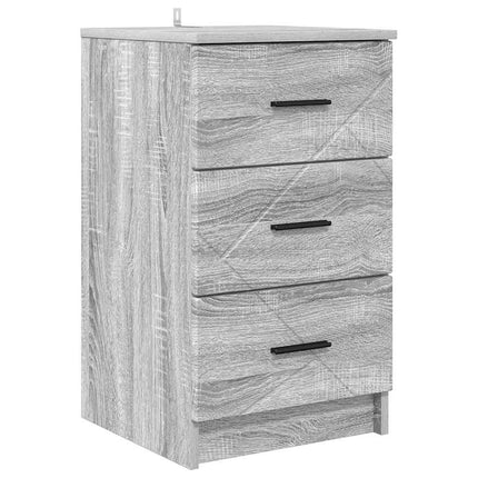Cabinet de chevet Sonoma gris 38 x 38 x 66 cm Bois d'ingénierie
