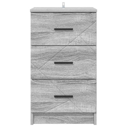 Cabinet de chevet Sonoma gris 38 x 38 x 66 cm Bois d'ingénierie