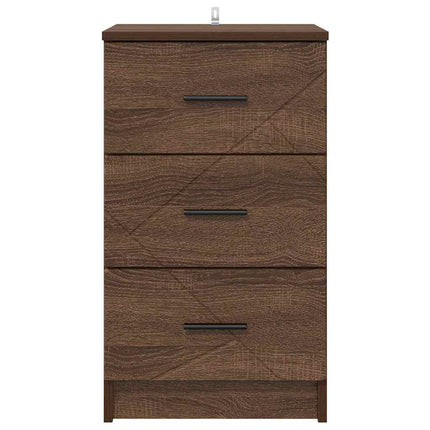 Cabinet de chevet avec tiroir Chêne marron 38 x 38 x 66 cm