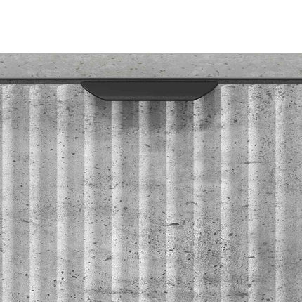 Table de chevet Gris béton 63,5 x 36 x 61 cm Bois d'ingénierie