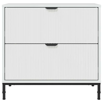 Table de chevet avec tiroir Blanc brillant 63,5 x 36 x 61 cm