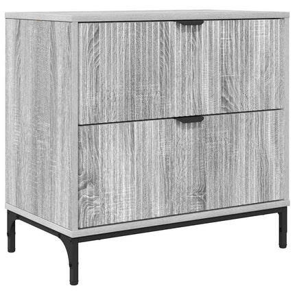 Table de chevet Sonoma gris 63,5 x 36 x 61 cm Bois d'ingénierie