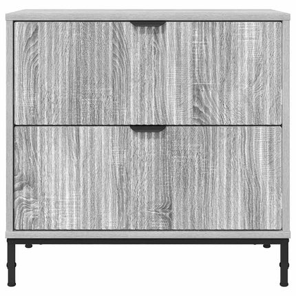 Table de chevet Sonoma gris 63,5 x 36 x 61 cm Bois d'ingénierie