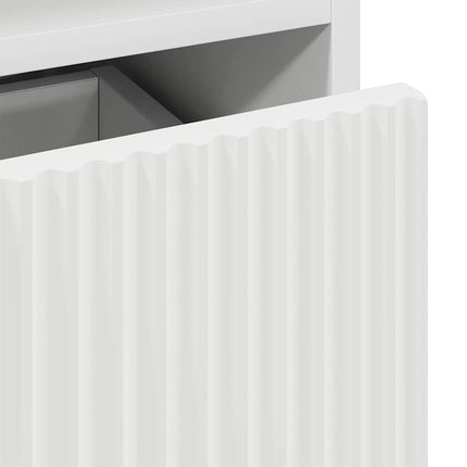 Tables de chevet 2 pcs Blanc 49 x 36 x 61 cm Bois d'ingénierie