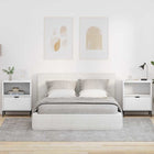 Tables de chevet 2 pcs Blanc 49 x 36 x 61 cm Bois d'ingénierie