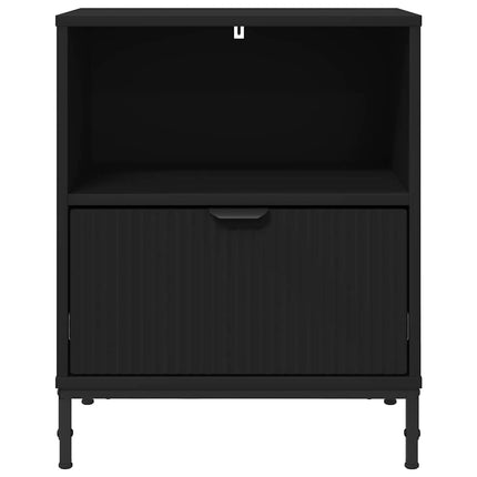 Tables de chevet 2 pcs Noir 49 x 36 x 61 cm Bois d'ingénierie