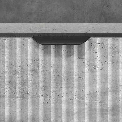 Tables de chevet avec tiroir 2 pcs Gris béton 49 x 36 x 61 cm