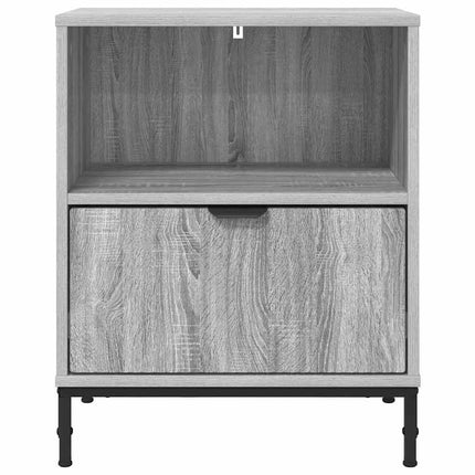 Tables de chevet avec tiroir 2 pcs Sonoma gris 49 x 36 x 61 cm