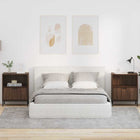 Tables de chevet avec tiroir 2 pcs Chêne marron 49 x 36 x 61 cm