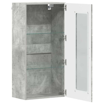 Meuble mural Gris béton 55 x 29 x 100 cm Bois d'ingénierie