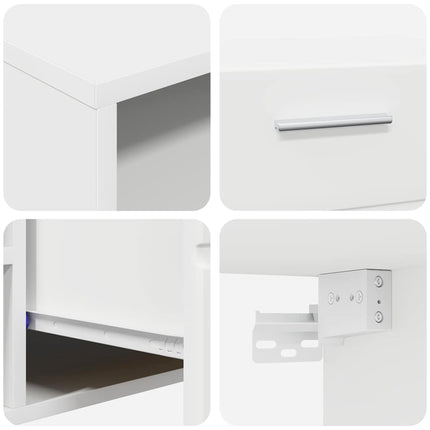 Meuble TV avec tiroir Blanc 150 x 39 x 30 cm Bois d'ingénierie