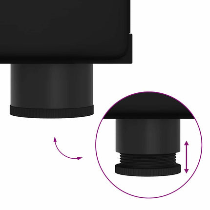 Meuble TV avec tiroir Noir 150 x 39 x 30 cm Bois d'ingénierie