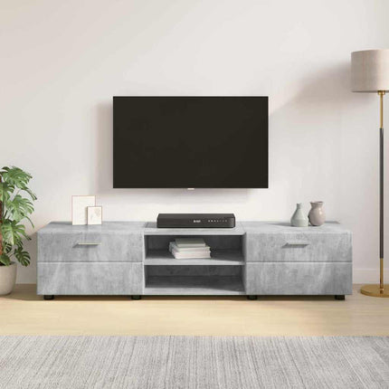 Meuble TV Gris béton 150 x 39 x 30 cm Bois d'ingénierie