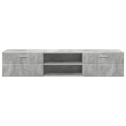Meuble TV Gris béton 150 x 39 x 30 cm Bois d'ingénierie