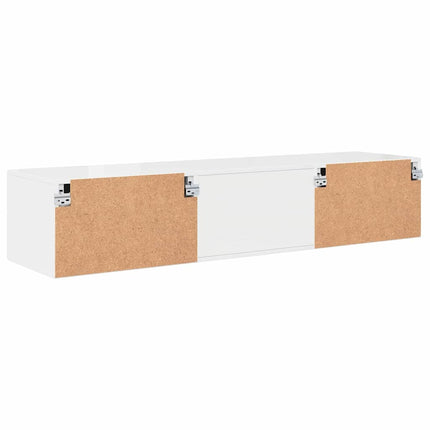 Meuble TV Blanc brillant 150 x 39 x 30 cm Bois d'ingénierie
