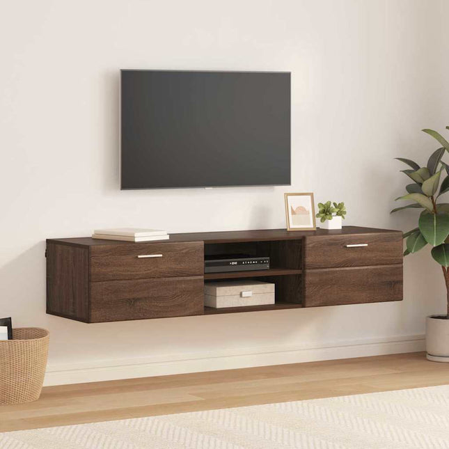 Meuble TV Chêne marron 150 x 39 x 30 cm Bois d'ingénierie