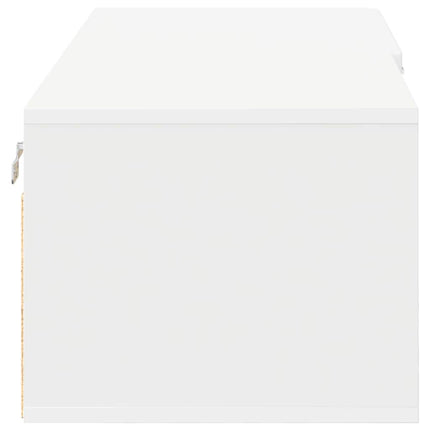 Meuble TV Blanc 100.5 x 39 x 30 cm Bois d'ingénierie