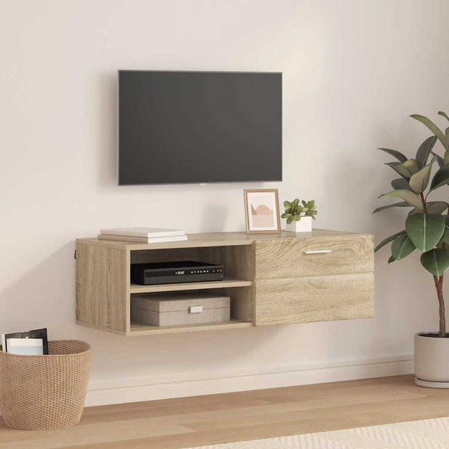 Meuble TV Chêne sonoma 100.5 x 39 x 30 cm Bois d'ingénierie