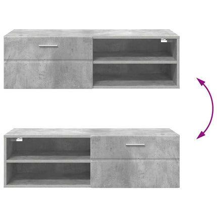 Meuble TV Blanc brillant 100.5 x 39 x 30 cm Bois d'ingénierie