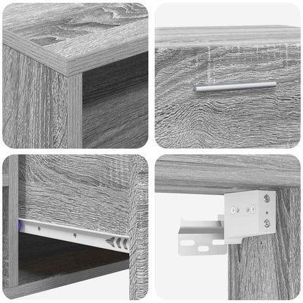 Meuble TV Sonoma gris 100.5 x 39 x 30 cm Bois d'ingénierie