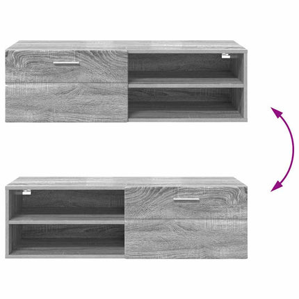 Meuble TV Sonoma gris 100.5 x 39 x 30 cm Bois d'ingénierie