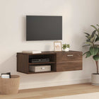 Meuble TV Chêne marron 100.5 x 39 x 30 cm Bois d'ingénierie