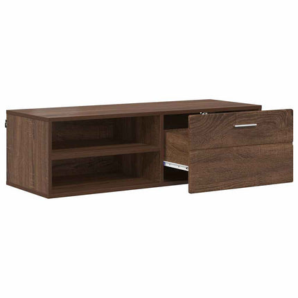 Meuble TV Chêne marron 100.5 x 39 x 30 cm Bois d'ingénierie