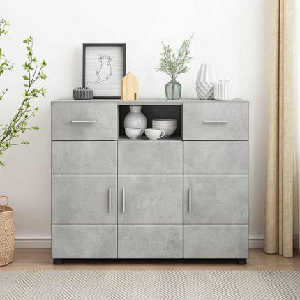 Buffet Gris béton 88.5 x 30.5 x 73 cm Bois d'ingénierie