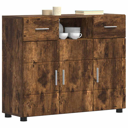 Buffet Chêne fumé 88.5 x 30.5 x 73 cm Bois d'ingénierie