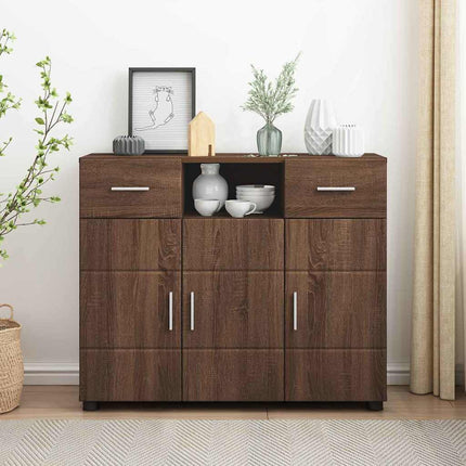 Buffet Chêne marron 88.5 x 30.5 x 73 cm Bois d'ingénierie