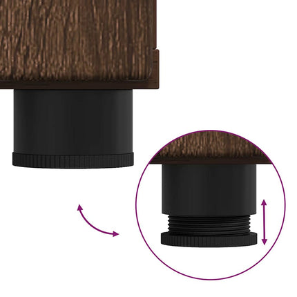 Buffet Chêne marron 88.5 x 30.5 x 73 cm Bois d'ingénierie