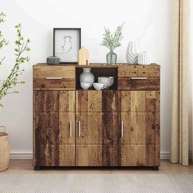 Buffet Bois ancien 88.5 x 30.5 x 73 cm Bois d'ingénierie